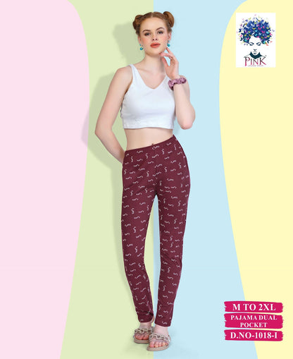 1018 I Pink Women Night Lower Supplier Ahmedabad