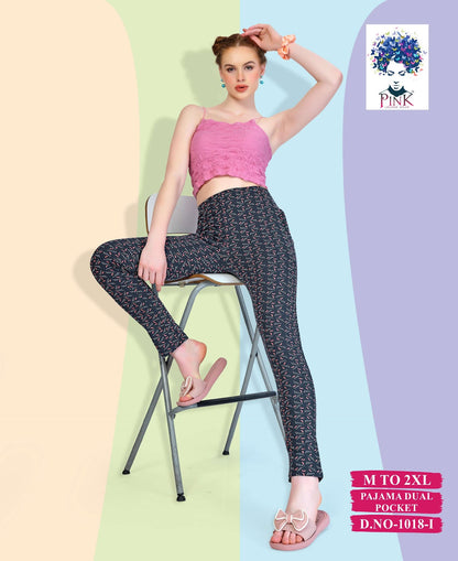 1018 I Pink Women Night Lower Supplier Ahmedabad