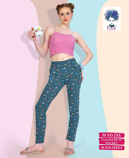 1018 I Pink Women Night Lower Supplier Ahmedabad