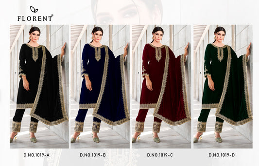 1019Abcd Florent Velvet Suits Exporter Ahmedabad
