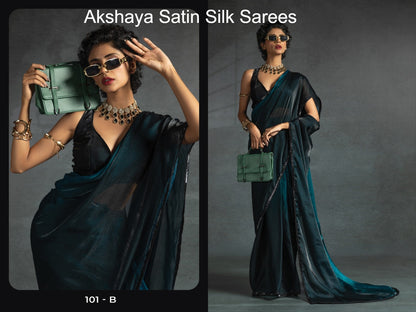101Abcde Akshaya Satin Silk Sarees Exporter Ahmedabad