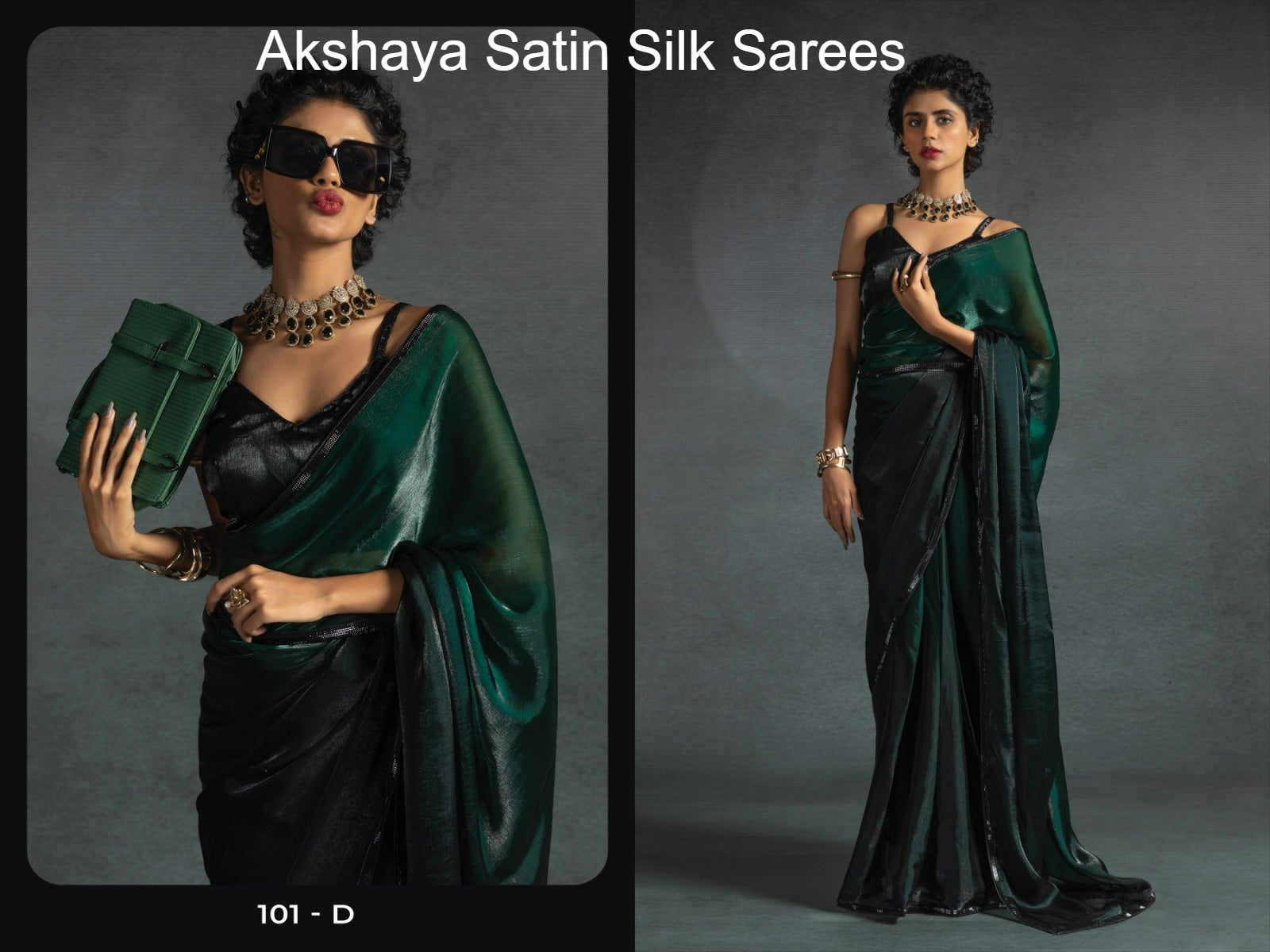 101Abcde Akshaya Satin Silk Sarees Exporter Ahmedabad
