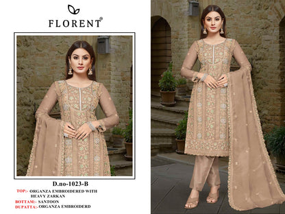 1023 Abcd Florent Organza Pakistani Salwar Suits Manufacturer India