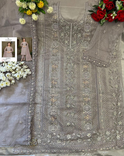 1023 Abcd Florent Organza Pakistani Salwar Suits Manufacturer India