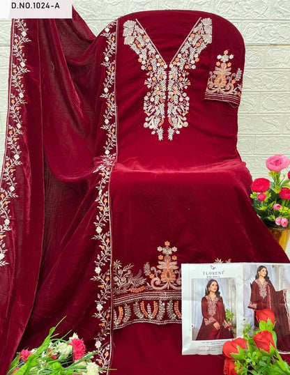 1024Abcd Florent Velvet Suits Exporter Gujarat