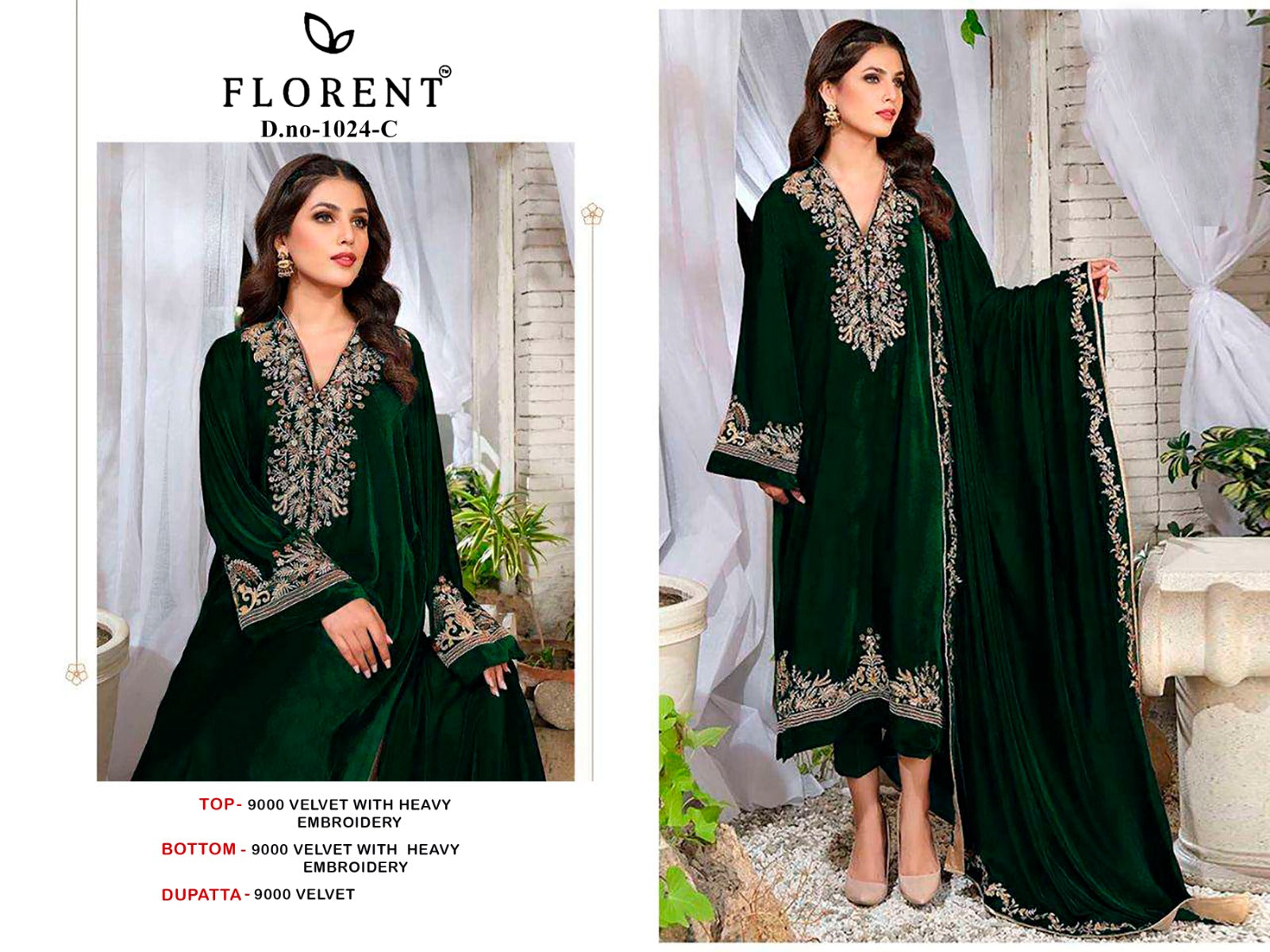 1024Abcd Florent Velvet Suits Exporter Gujarat