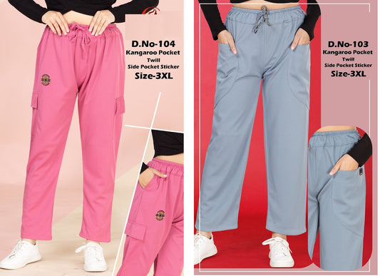 103-104 Hanso Twill Women Cargo Pants Wholesale Price