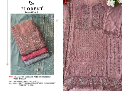 1030Abcd Florent Fox Georgette Pakistani Salwar Suits Manufacturer Gujarat