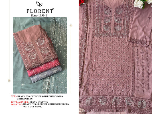 1030Abcd Florent Fox Georgette Pakistani Salwar Suits Manufacturer Gujarat