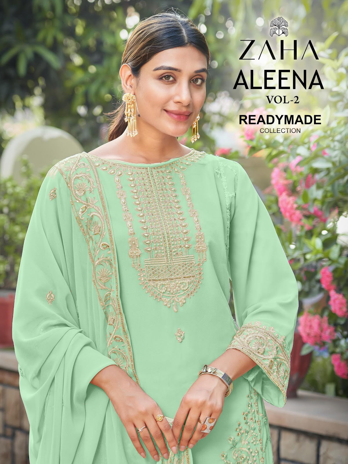 10353-Aleena Vol 2 Zaha Fox Georgette Pakistani Readymade Suits Exporter Gujarat