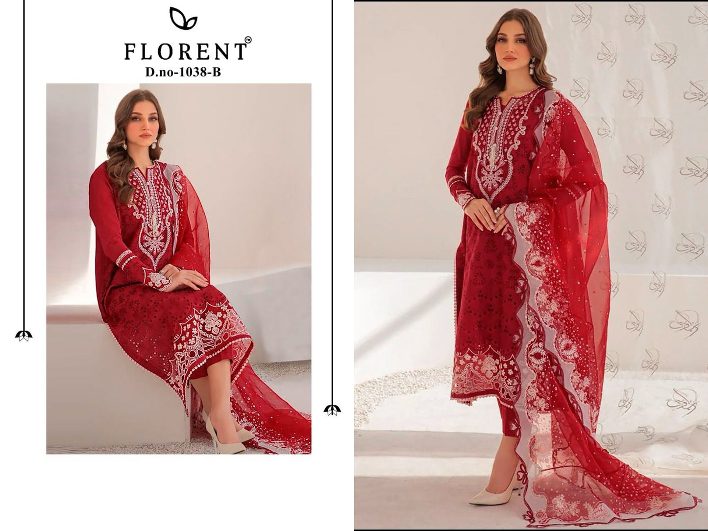 1038Abc Florent Heavy Rayon Pakistani Salwar Suits Wholesaler India