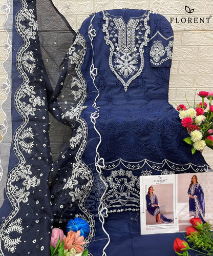 1038Abc Florent Heavy Rayon Pakistani Salwar Suits Wholesaler India