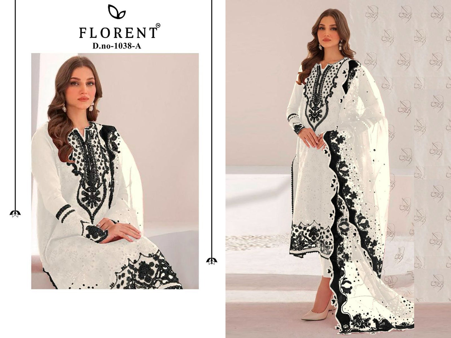 1038Abc Florent Heavy Rayon Pakistani Salwar Suits Wholesaler India