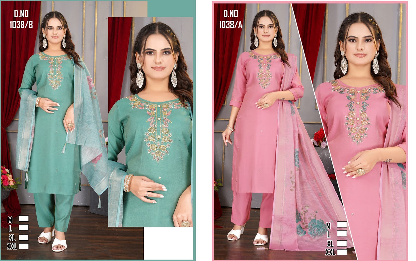 1038 Ab Ladli Simmer Readymade Pant Style Suits Wholesale Price