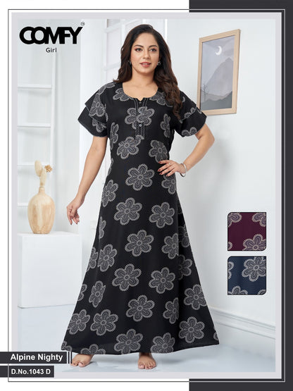 1043 Cd Comfy Alpine Night Gowns Wholesale