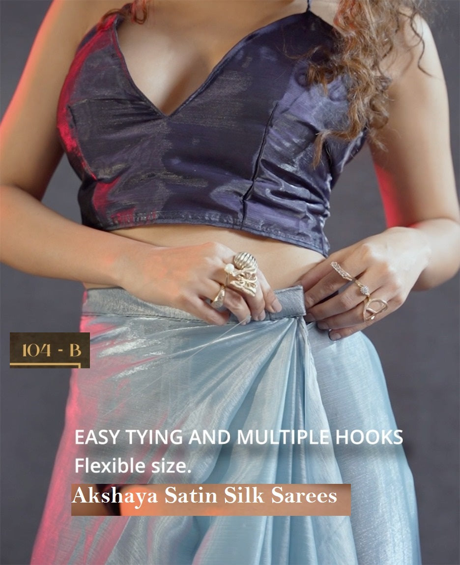 104Abcde Akshaya Satin Silk Sarees Wholesaler Ahmedabad