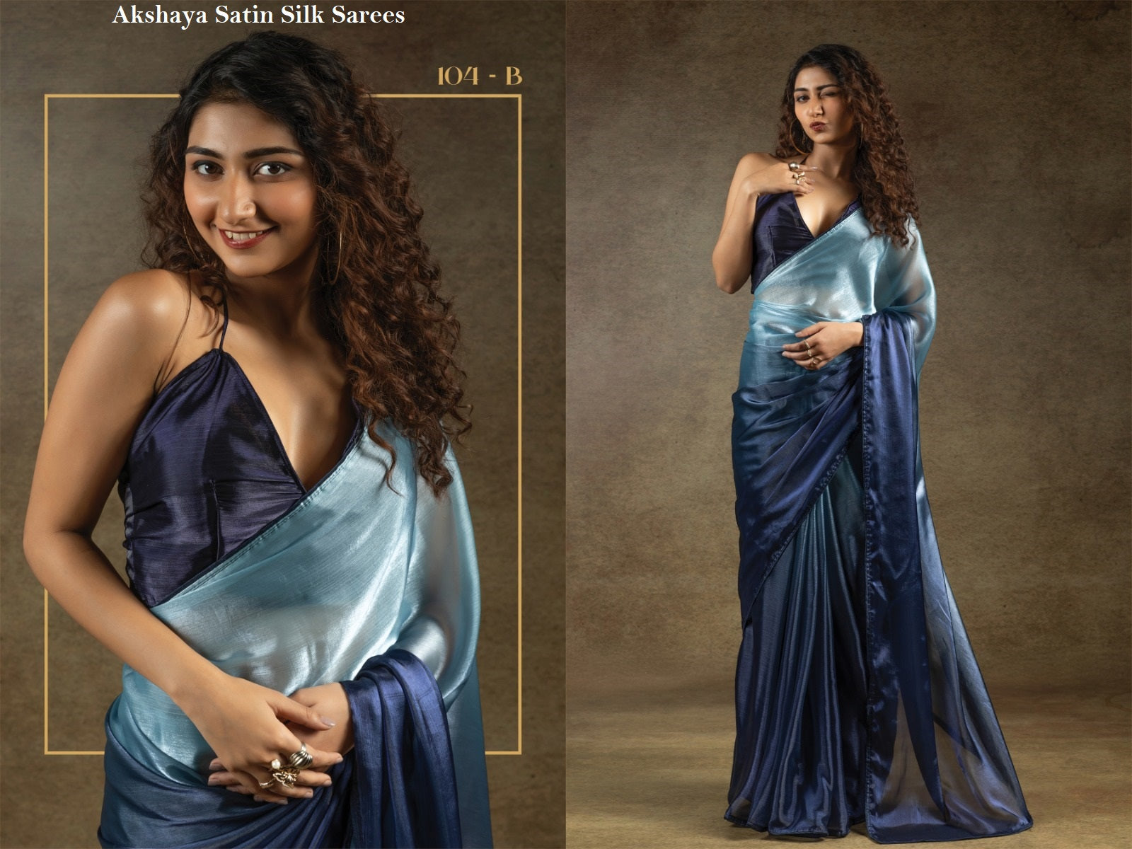 104Abcde Akshaya Satin Silk Sarees Wholesaler Ahmedabad