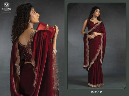 1050Abcdef Mehek Satin Silk Sarees Wholesale Rate