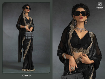 1050Abcdef Mehek Satin Silk Sarees Wholesale Rate