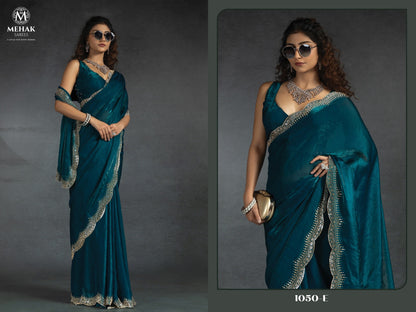 1050Abcdef Mehek Satin Silk Sarees Wholesale Rate