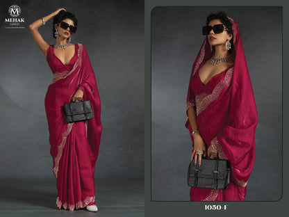 1050Abcdef Mehek Satin Silk Sarees Wholesale Rate