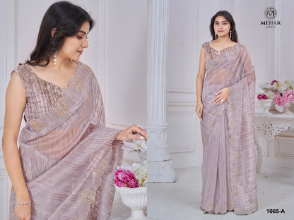 1065 Mehek Jacquard Sarees Exporter India