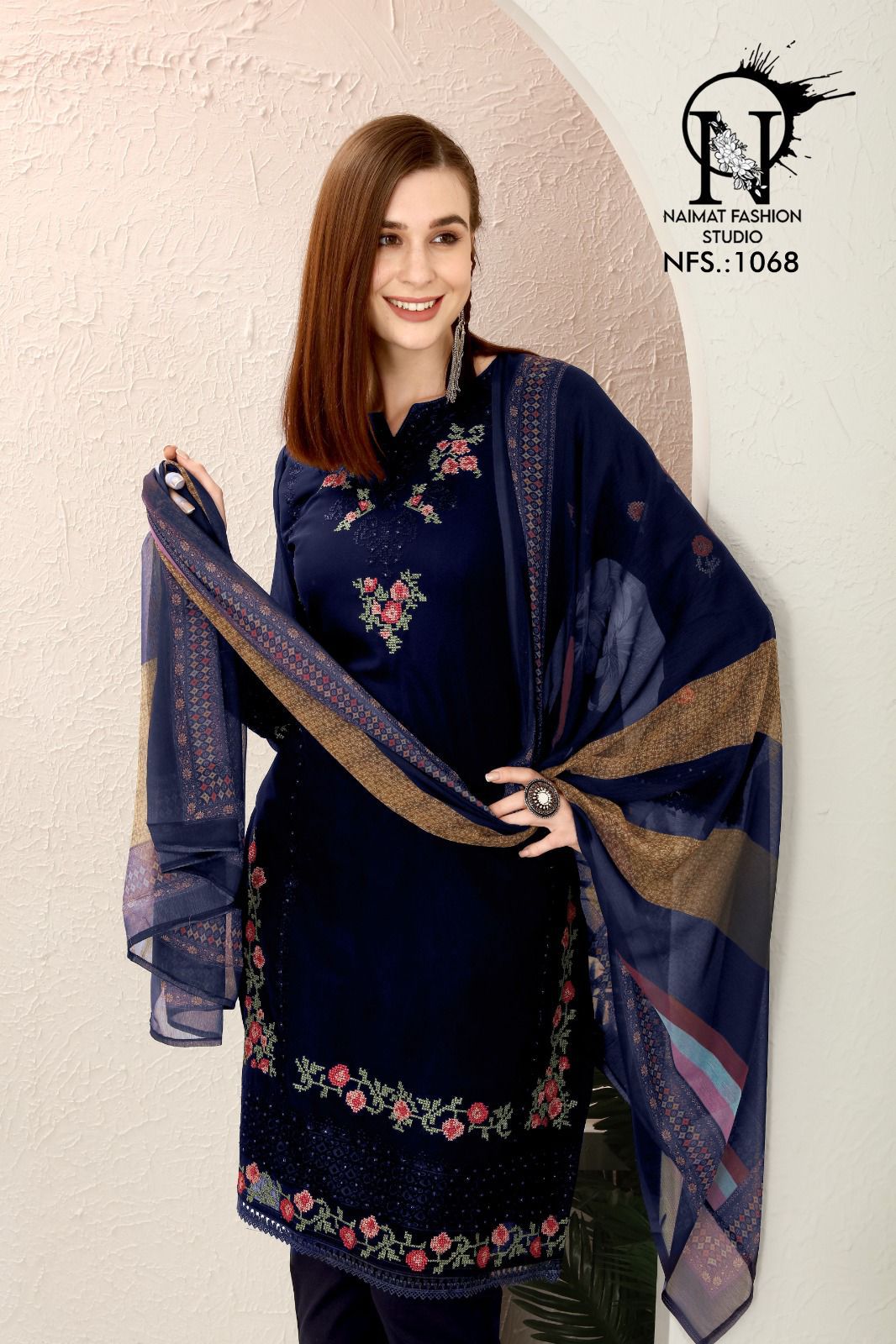 1068 Naimat Fashion Studio Georgette Pakistani Readymade Suits
