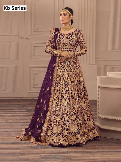 1084 Bridal Anarkali Gown Kb Series Butterfly Net Gown Dupatta Set Manufacturer Ahmedabad