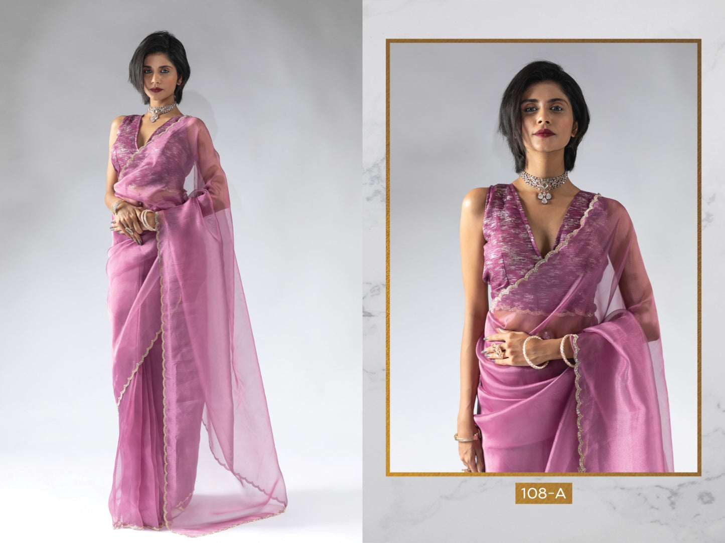 108 Series Akshaya Pure Organza Sarees Manufacturer Ahmedabad