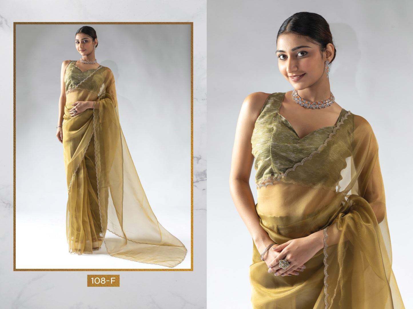 108 Series Akshaya Pure Organza Sarees Manufacturer Ahmedabad