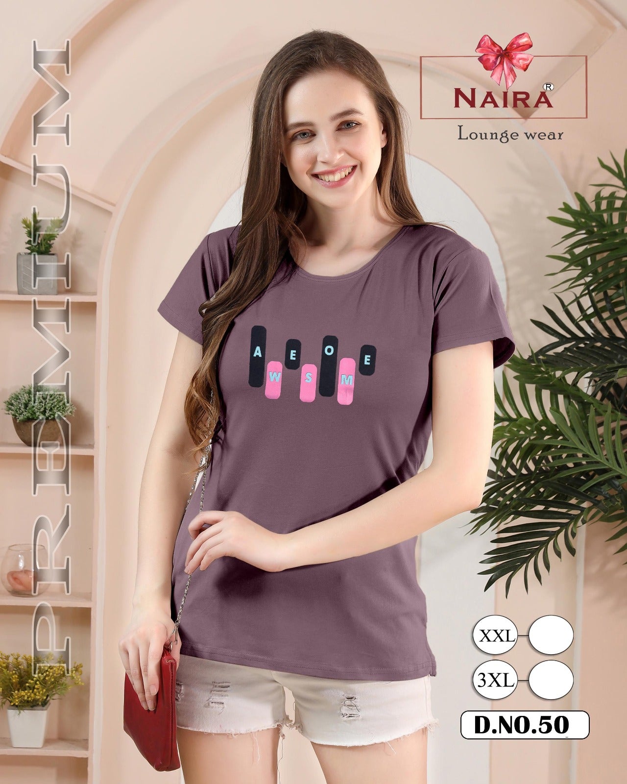 1106 Design 50 Kavyansika Hosiery Cotton Women Tshirt Wholesale Price