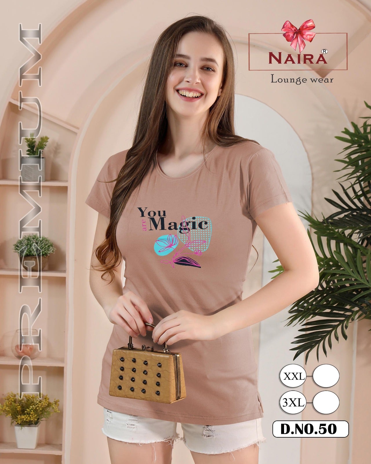 1106 Design 50 Kavyansika Hosiery Cotton Women Tshirt Wholesale Price