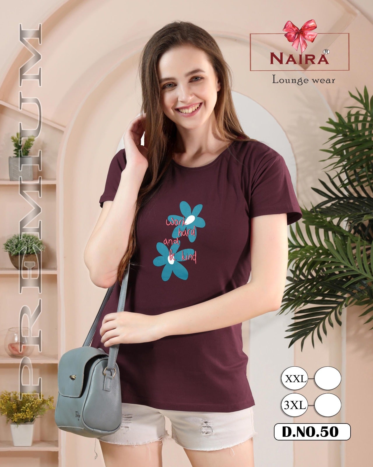 1106 Design 50 Kavyansika Hosiery Cotton Women Tshirt Wholesale Price