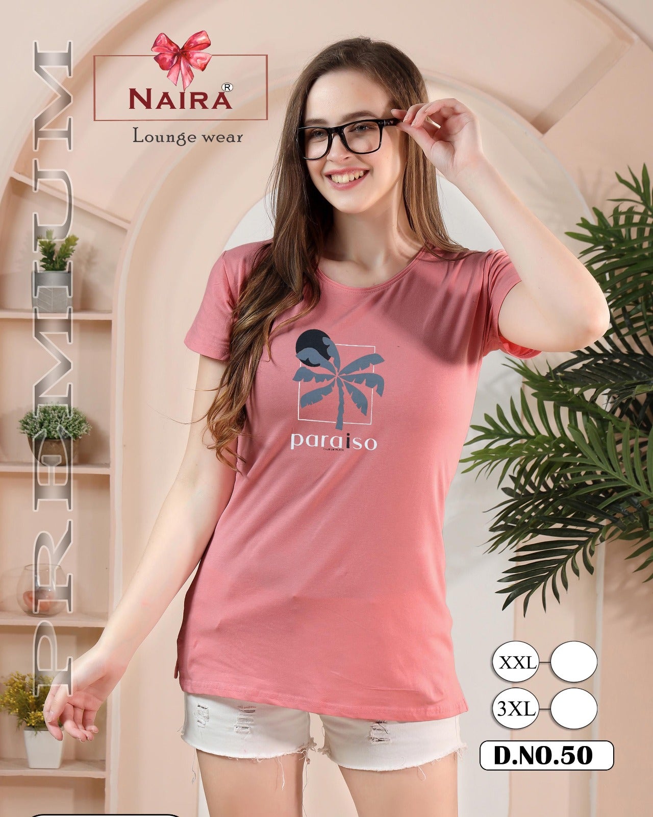 1106 Design 50 Kavyansika Hosiery Cotton Women Tshirt Wholesale Price