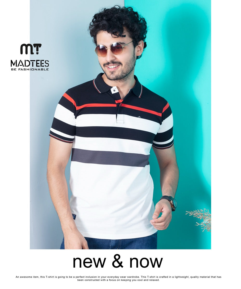 1110 Madtees Auto Stripes Mens Tshirts Manufacturer