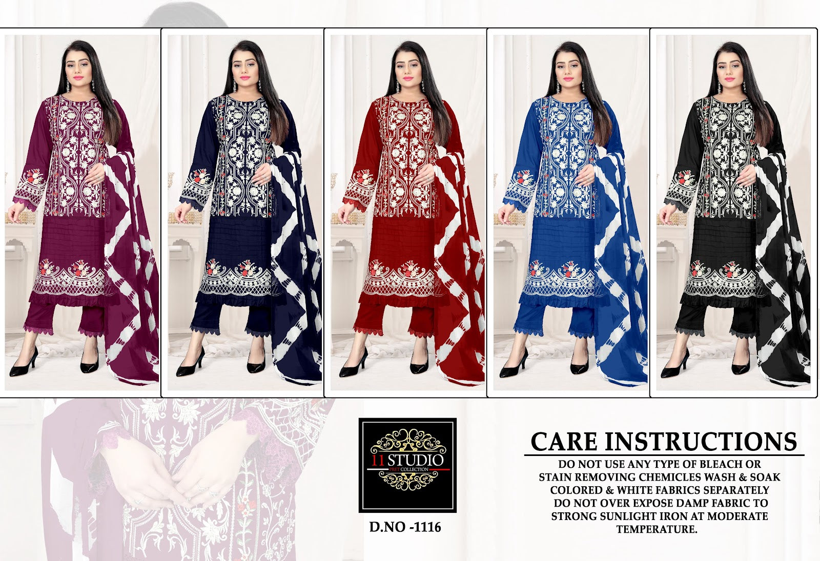 1116 Eleven Studio Rayon Pakistani Readymade Suits