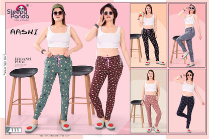 111 Aashi Sleepy Panda Sinker Women Night Lower Wholesale Price