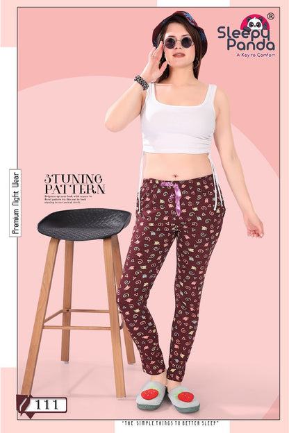 111 Aashi Sleepy Panda Sinker Women Night Lower Wholesale Price