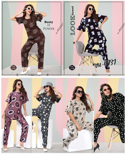 1131 Ks Rayon Co Ord Set Manufacturer India