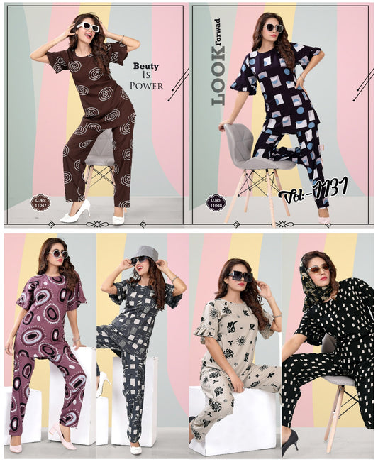 1131 Ks Rayon Co Ord Set Manufacturer India