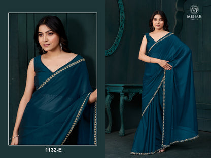 1132Abcdef Mehek Crepe Silk Sarees Exporter Ahmedabad