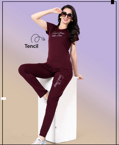 1132 Ks Tencil Pyjama Night Suits Supplier India