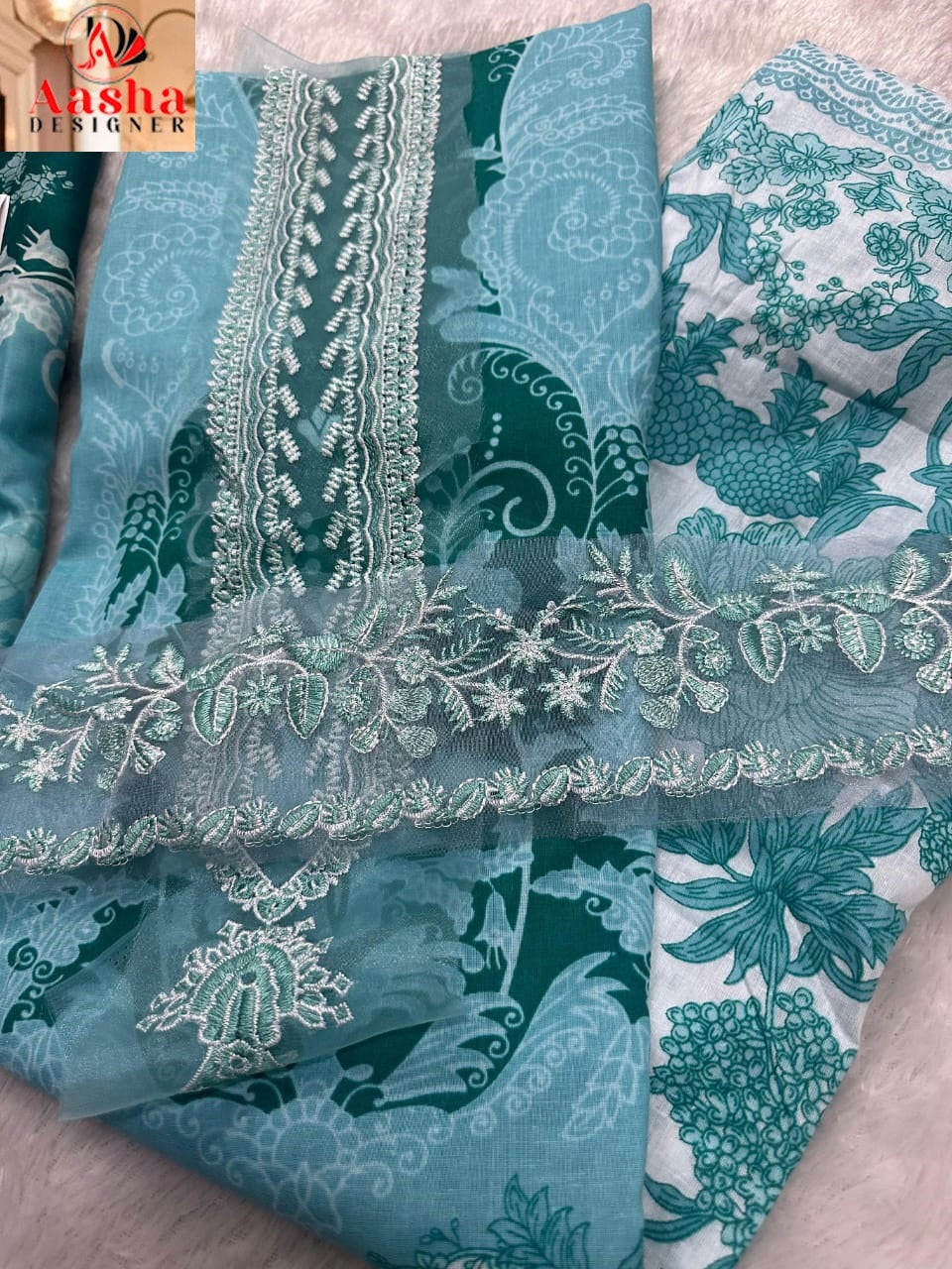 1143Ab Aasha Designer Cotton Pakistani Salwar Suits Manufacturer