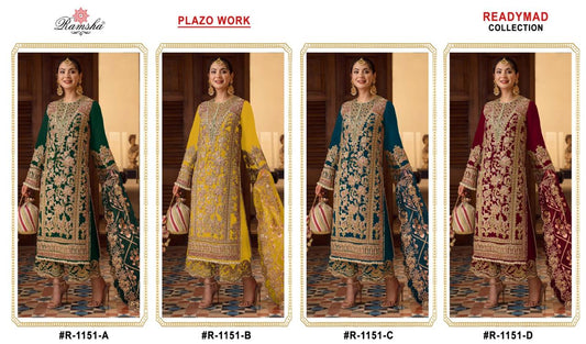 1151 Ramsha Georgette Pakistani Readymade Suits Exporter Gujarat
