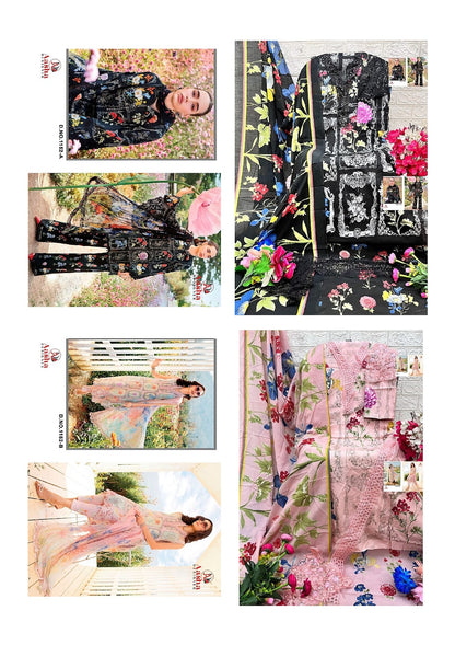 1152Ab Aasha Designer Pure Cotton Pakistani Patch Work Suits Manufacturer