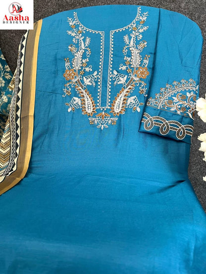 1156Abc Aasha Designer Heavy Reyon Pakistani Salwar Suits Wholesaler Gujarat