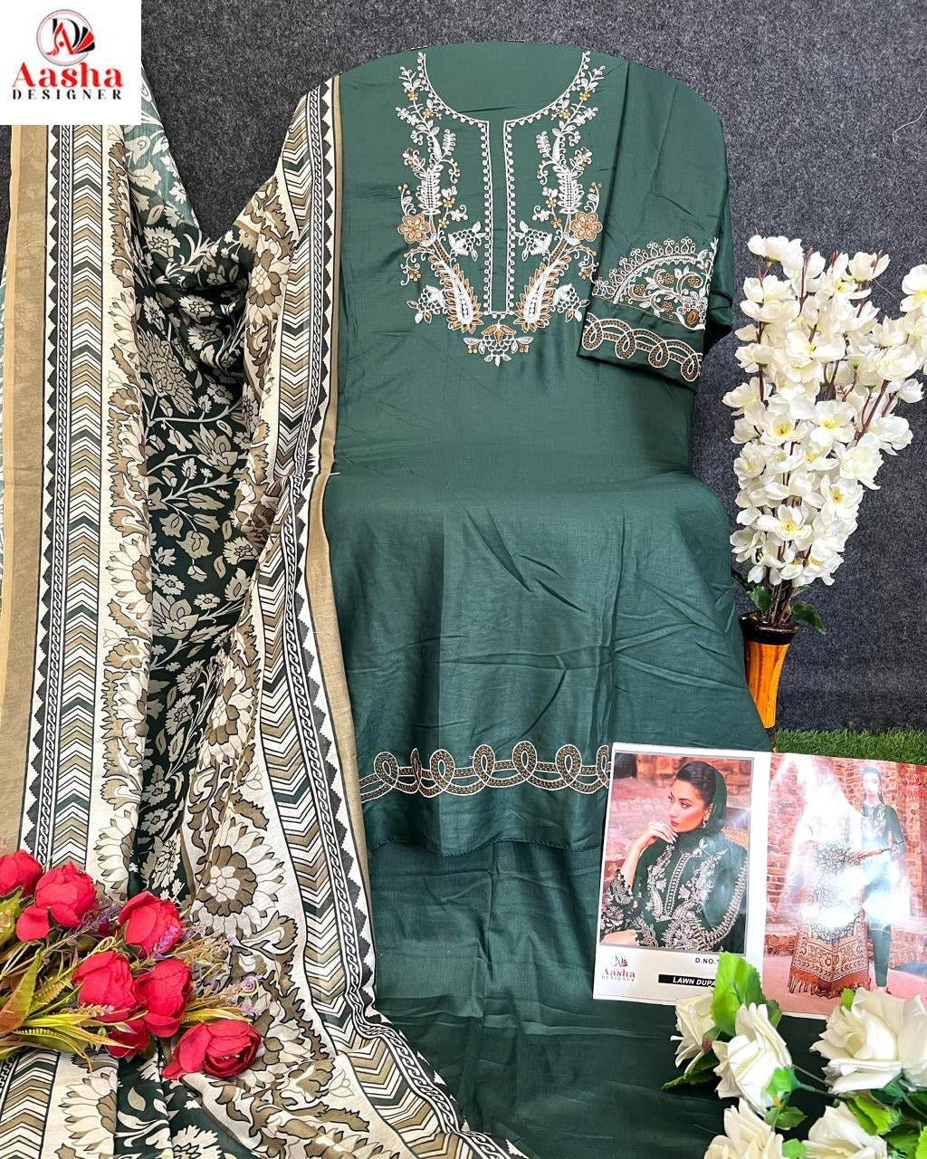 1156Abc Aasha Designer Heavy Reyon Pakistani Salwar Suits Wholesaler Gujarat