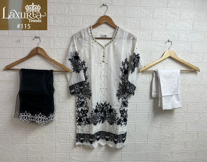 115 Laxuria Trendz Fox Georgette Girls Pakistani Readymade Suit Manufacturer Gujarat