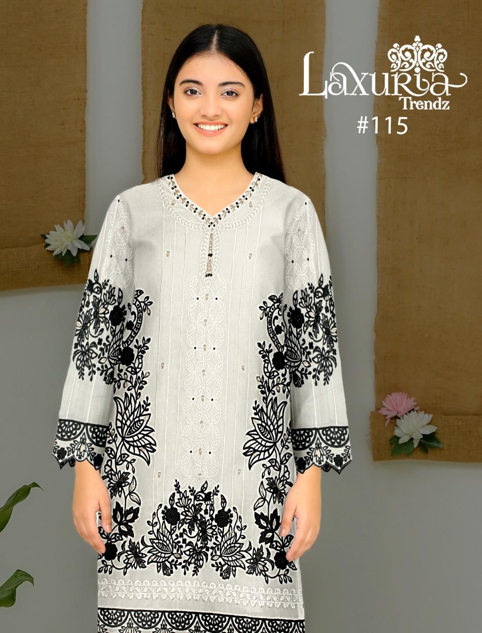 115 Laxuria Trendz Fox Georgette Girls Pakistani Readymade Suit Manufacturer Gujarat