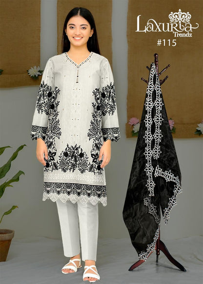 115 Laxuria Trendz Fox Georgette Girls Pakistani Readymade Suit Manufacturer Gujarat